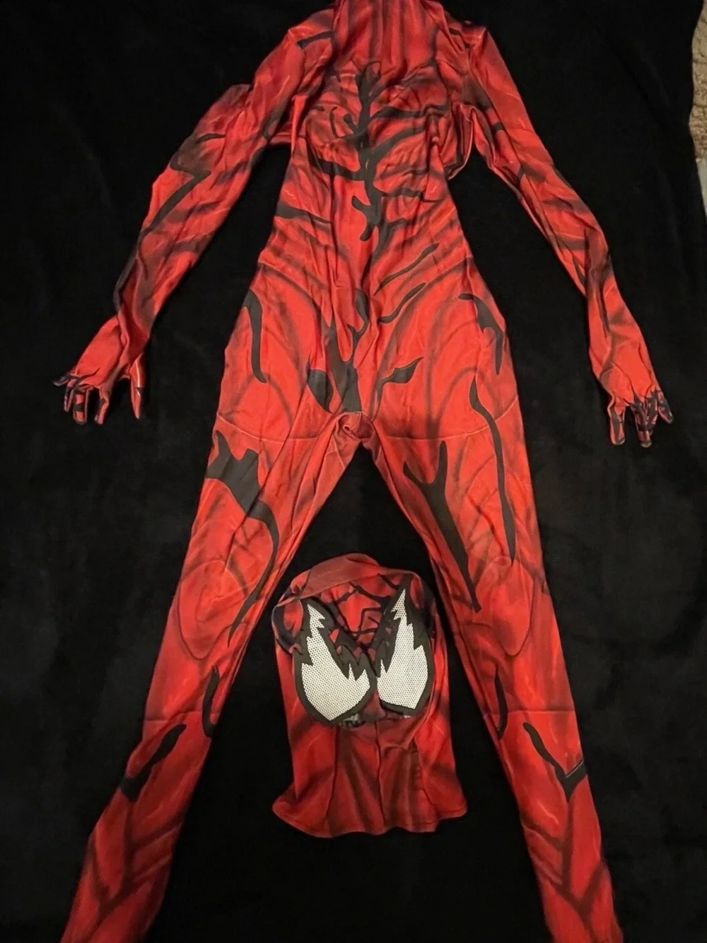 Venom Carnage Spiderman Kids Boys Halloween Party Cosplay Costume Jumpsuit 7/8